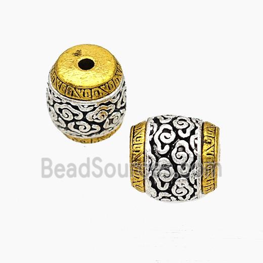 Alloy Bead, Silver Plated