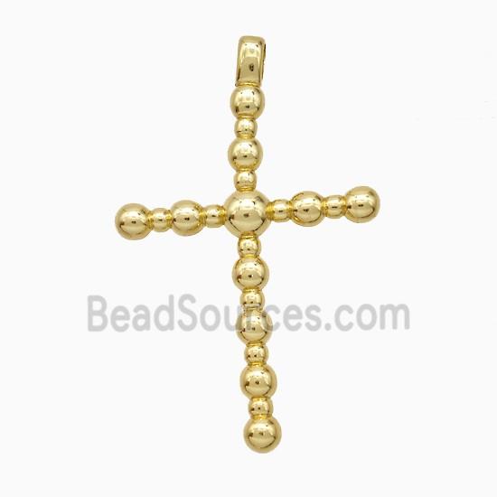 Copper Cross Pendant Gold Plated
