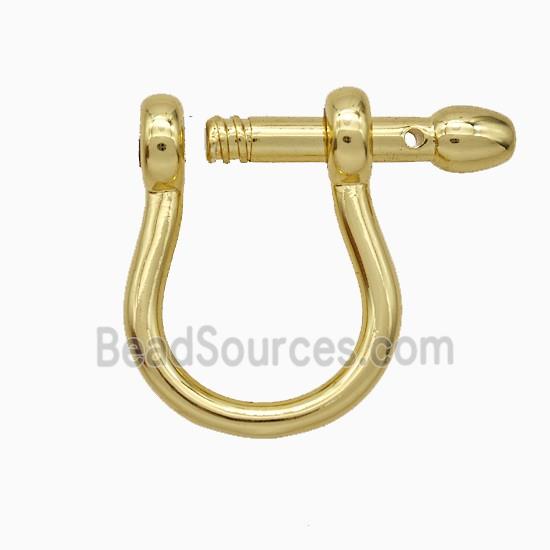 Copper Latchback Earrings Screw Gold Plated