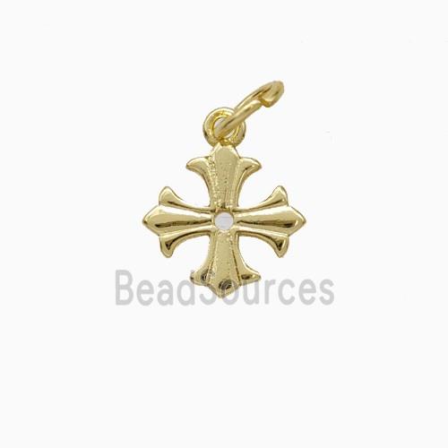Copper Cross Pendant Gold Plated