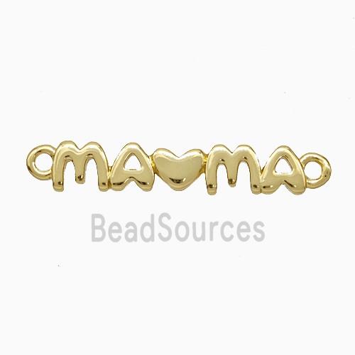 Copper Mama Connector Heart Gold Plated