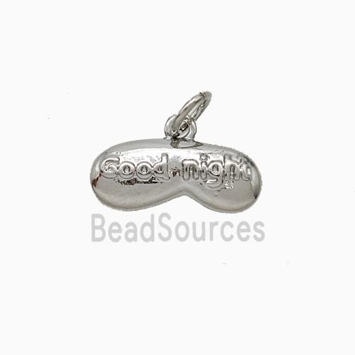 Copper Pillows Pendant Good Night Platinum Plated