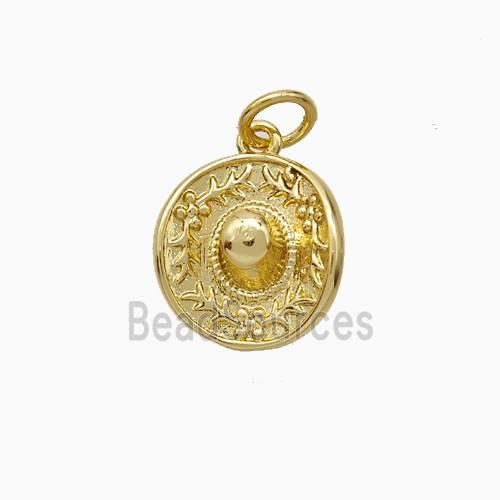 Copper Hats Pendant Gold Plated