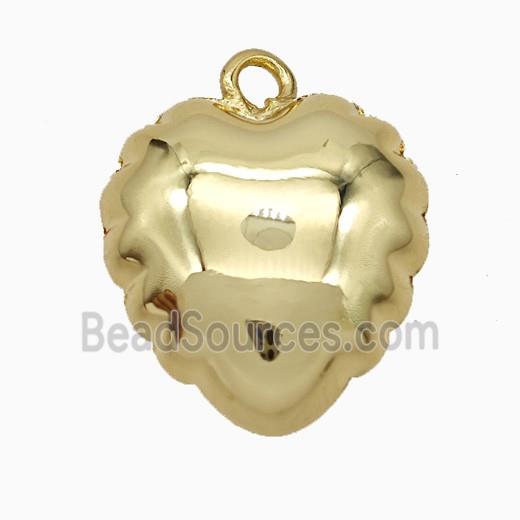 Copper Heart Pendant Gold Plated