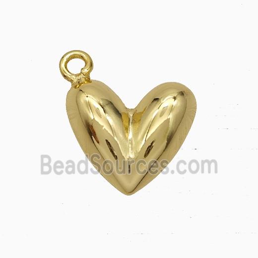 Copper Heart Pendant Gold Plated
