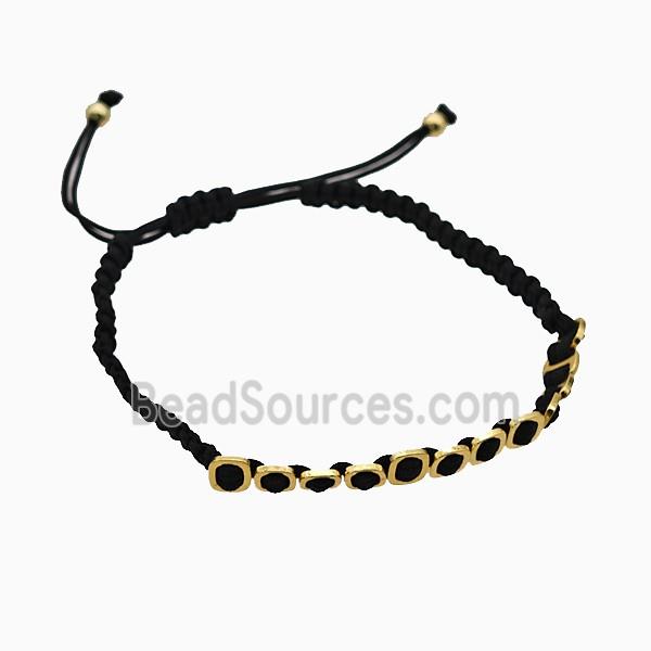 Black Nylon Bracelets Adjustable