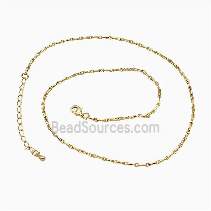 Copper Necklace Chain Gold Plated