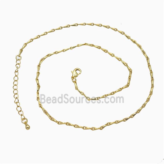 Copper Necklace Chain Gold Plated