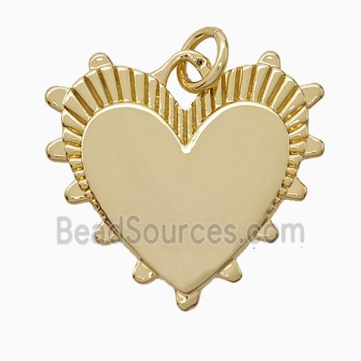 Copper Heart Pendant Gold Plated