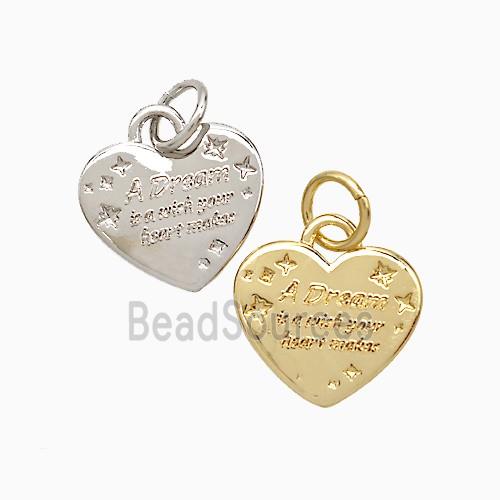 Copper Heart Pendant Dream Mixed