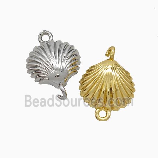 Copper Scallop Shell Connector Mixed