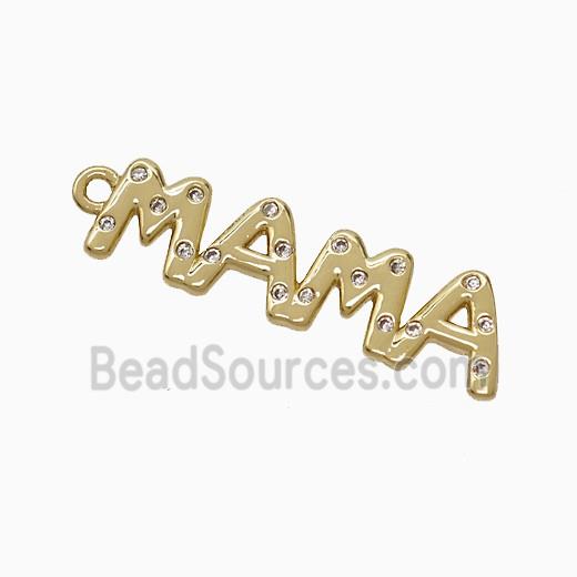 Copper MAMA Pendant Gold Plated