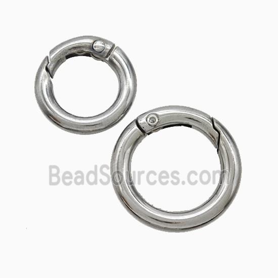 Copper Carabiner Clasp Platinum Plated