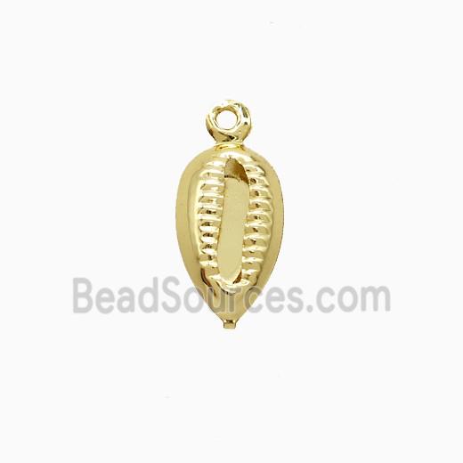 Copper Conch Shell Pendant Gold Plated