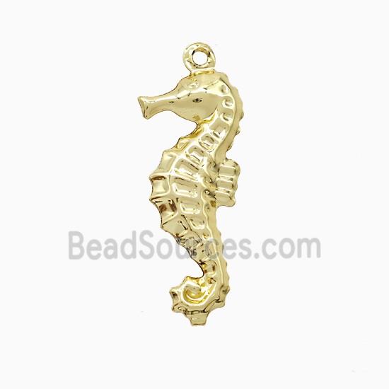 Copper Seahorse Pendant Gold Plated