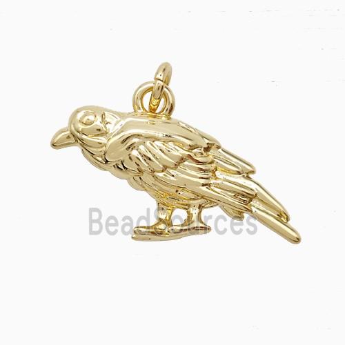 Copper Birds Pendant Gold Plated
