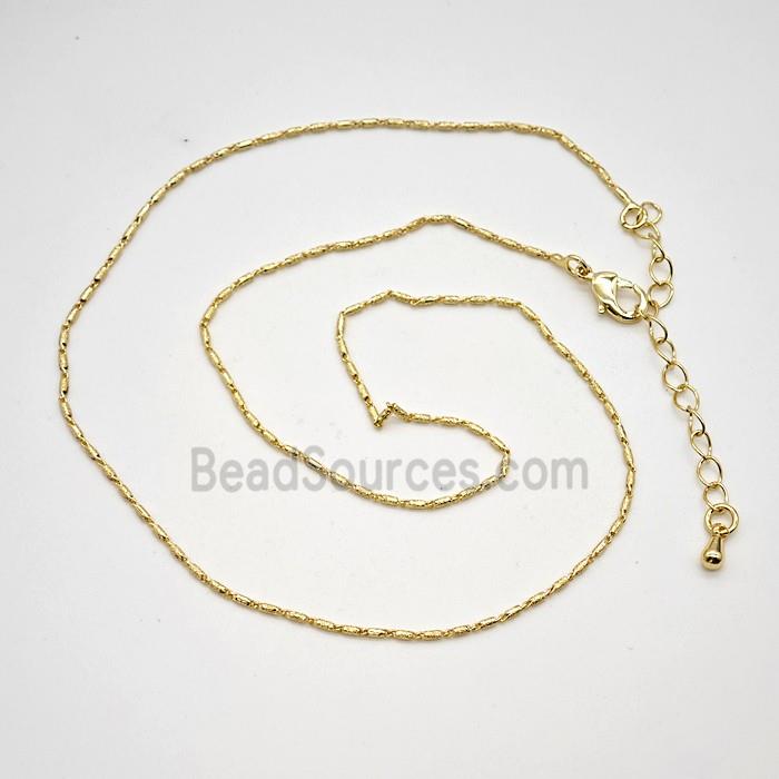 Copper Necklace Chain Gold Plated