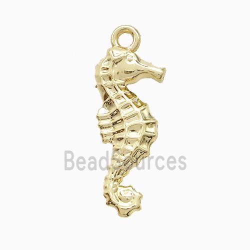 Copper Seahorse Pendant Gold Plated