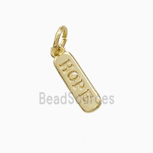 Copper Hope Pendant Gold Plated