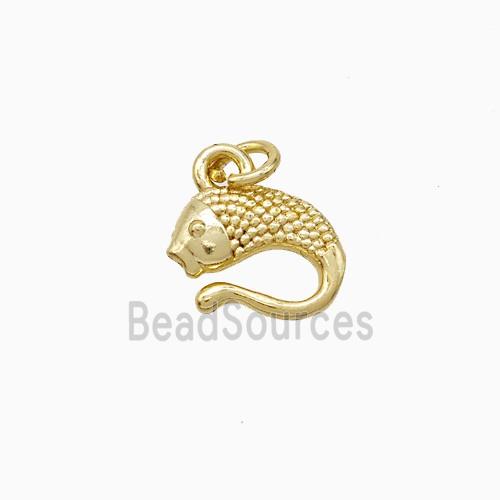 Copper Fish Pendant Gold Plated