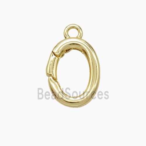 Copper Carabiner Clasp Gold Plated