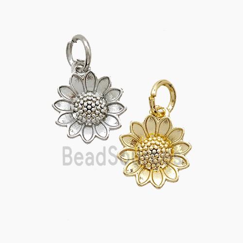 Copper Sunflower Pendant Mixed