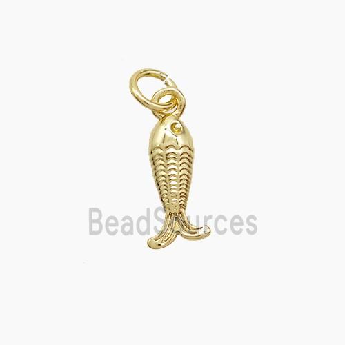 Copper Fish Pendant Gold Plated
