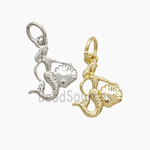 Copper Mermaid Pendant Mixed