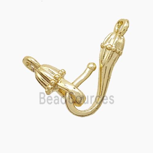 Copper Clasp Gold Plated