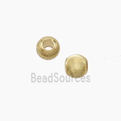 Copper Round Beads Gold Plated