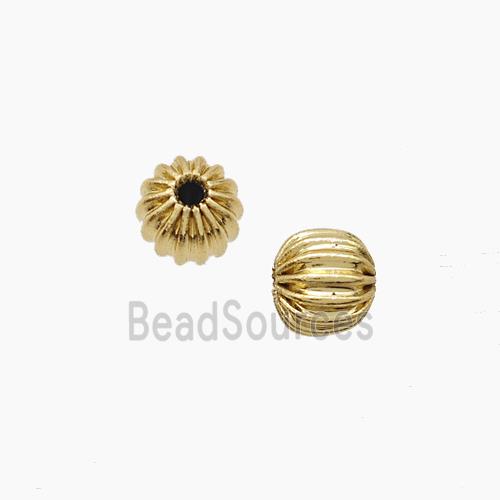 Copper Round Beads Gold Plated
