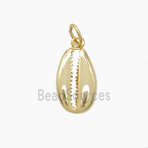 Copper Conch Shell Pendant Gold Plated