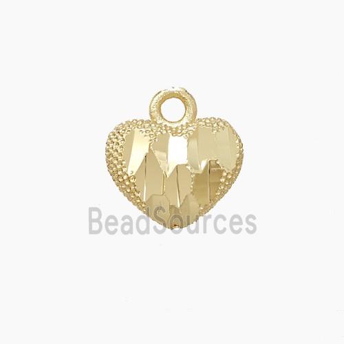 Copper Heart Pendant Gold Plated