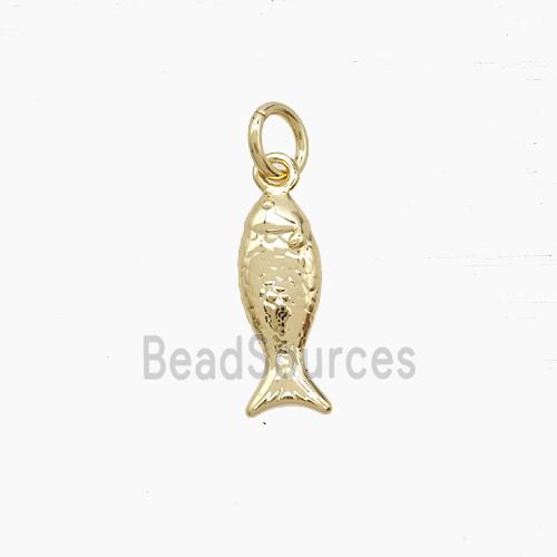 Copper Fish Pendant Gold Plated