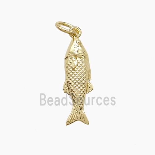 Copper Fish Pendant Gold Plated
