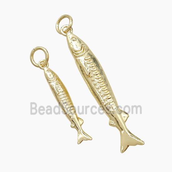 Copper Fish Pendant Gold Plated