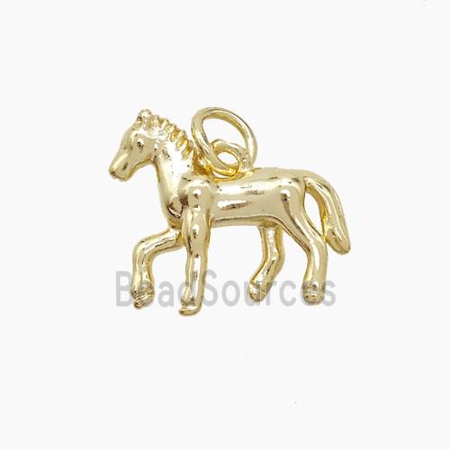 Copper Horse Pendant Gold Plated