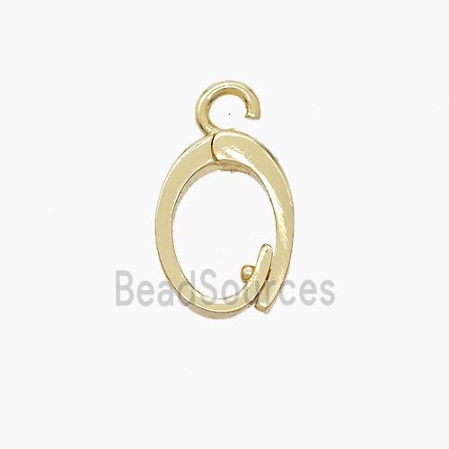 Copper Clasp Bail Gold Plated