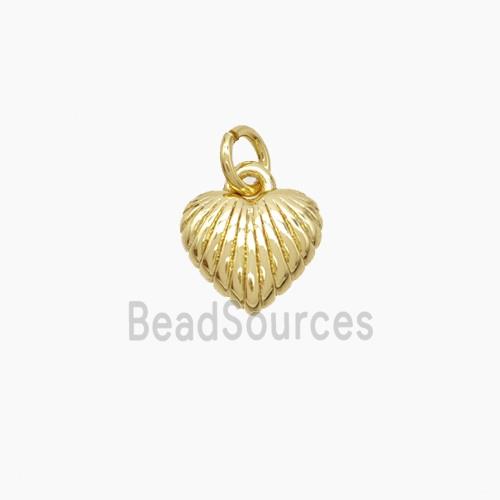 Copper Heart Pendant Gold Plated