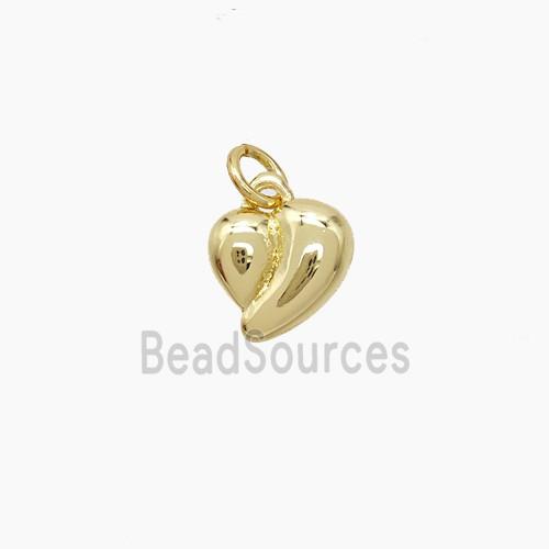 Copper Heart Pendant Gold Plated