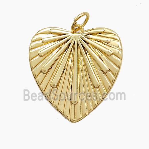 Copper Heart Pendant Gold Plated