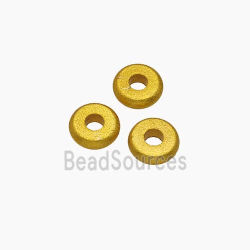 Zinc Alloy Heishi Beads Gold Plated