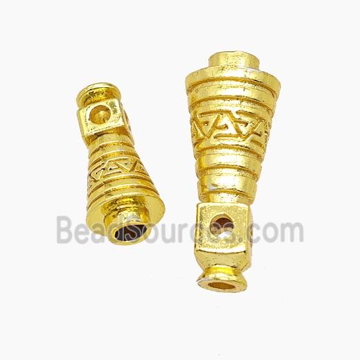Copper Guru Beads Gold Plated