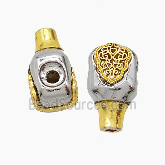 Tibetan Style Copper Guru Beads Antique Silver Gold