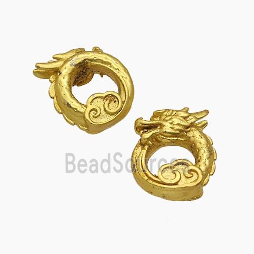 Copper Dragon Beads Gold Plated