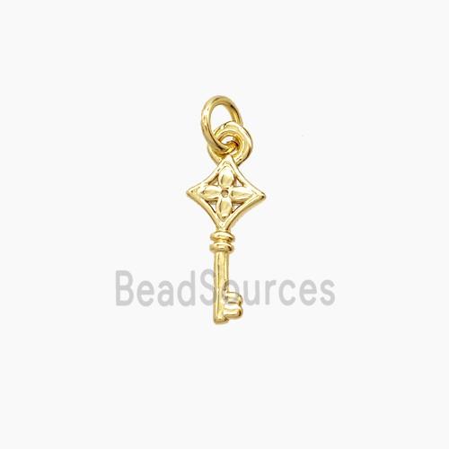 Copper Key Pendant Gold Plated