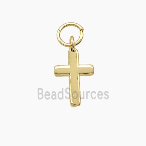 Copper Cross Pendant Gold Plated