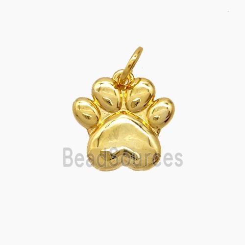 Copper Paws Pendant Gold Plated