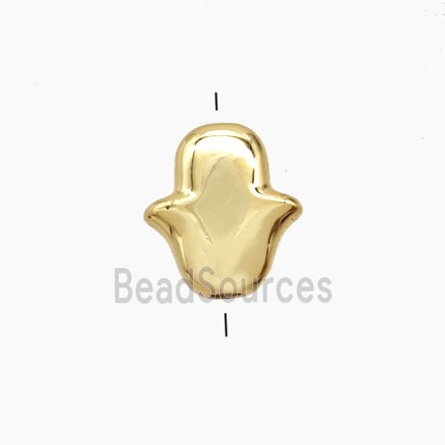 Copper Tulip Beads Gold Plated