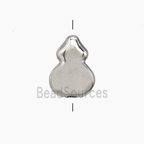 Copper Winepot Beads Platinum Plated